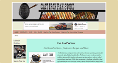 Desktop Screenshot of castironpanstore.com