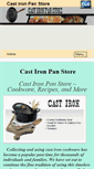 Mobile Screenshot of castironpanstore.com