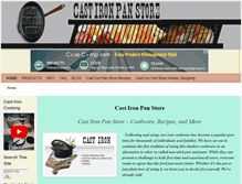 Tablet Screenshot of castironpanstore.com